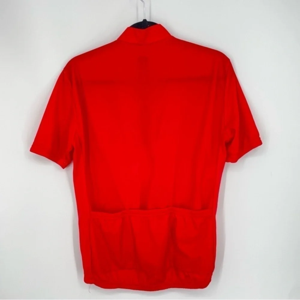 Biemme Red Cycling‎ Jersey Mens Sz 3 M 1/2 zip